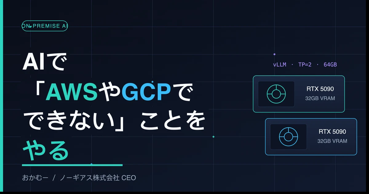 AIで「AWSやGCPでできない」ことをやる